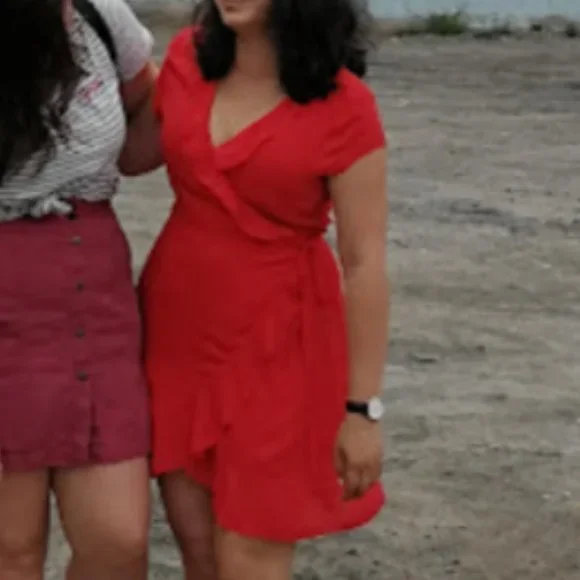 Sunday Best Ruffle Wrap Dress - Picture 2 of 3